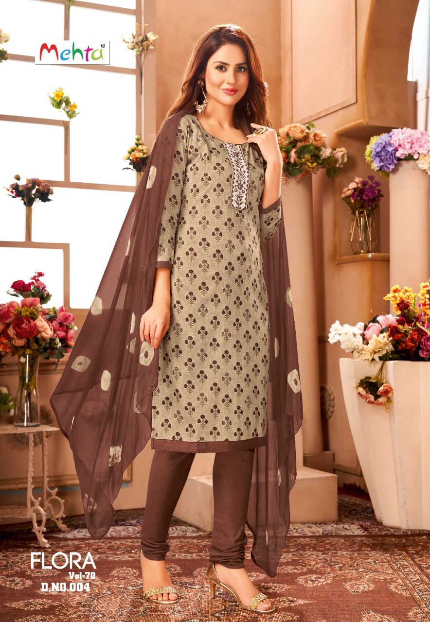 Maroon Color Cotton Embroidered Salwar Kameez Suit Unstitched Dress Material -Kh4860