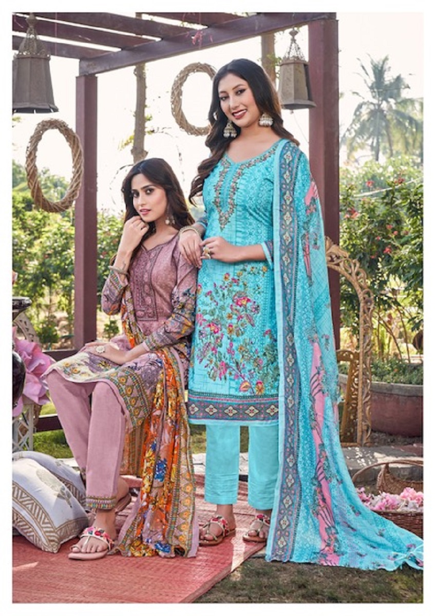 ZAINA FASHION KARACHI PRINT VOL - 2 salwar kameez Pakistani Embroidered  Suits