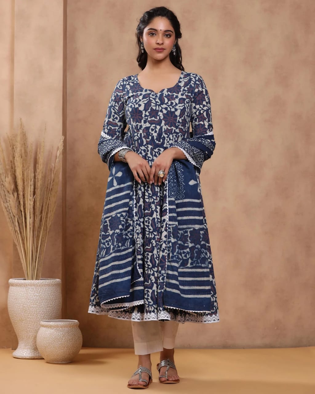 Buy Jaipur Kurti Green Printed Kurta Pant Set for Women's Online @ Tata CLiQ