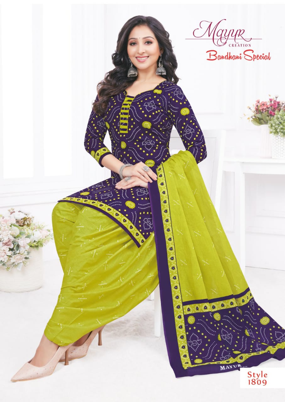 Bandhani Cotton Dress Material at Rs 760/piece | Raigad | ID: 23868427262