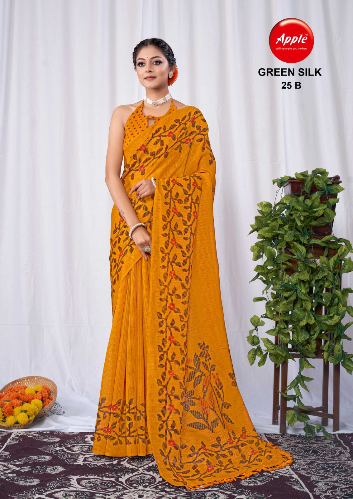 Soft Cotton Lilan Slub Saree for Party Wear – ThreadLooms