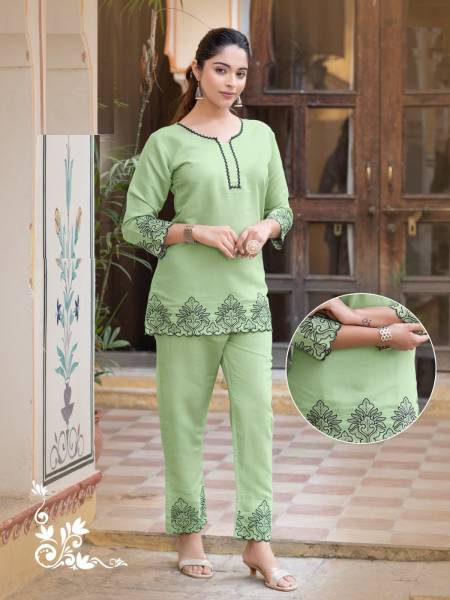 ANOKHI VOL 1 HEAVY MASLIN FANCY EMBROIDERY WORK KURTI WITH PANT AND  JACQUARD DUPATTA BY DIYA TRENDS BRNAD WHOLESALER AND DEALER