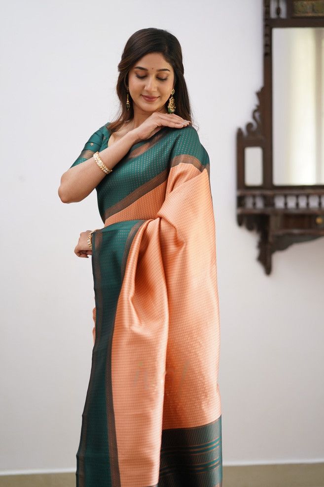 Rani Two-Tone Shinning Silk Saree – casualsaree