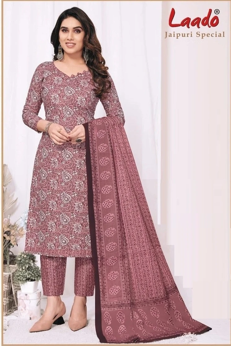 Buy Blocks Bagru Women Green, Yellow Bagru Print Cotton Rajasthani Jaipuri  Suits Set Dress Material Online at Best Prices in India - JioMart.